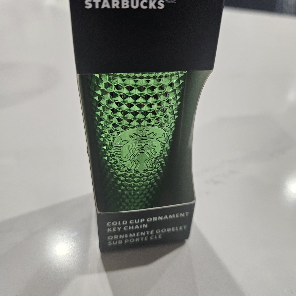 Starbucks Green Cold Cup Keychain